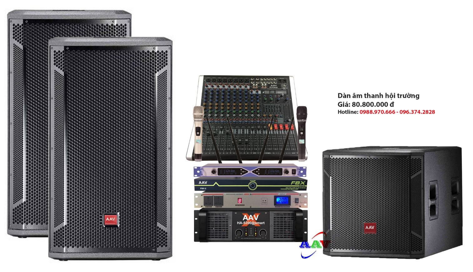 dàn âm thanh hội trường sân khấu ngoài trời chất lượng cao